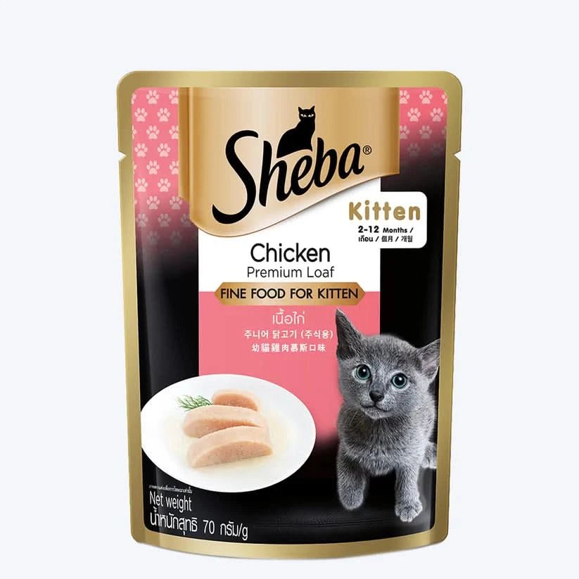 Sheba Wet Cat Food Chicken Loaf Kitten (2 - 12 Months) - dspetstore.com