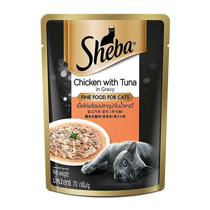 Sheba Wet Cat Food Chicken With Tuna In Gravy - dspetstore.com