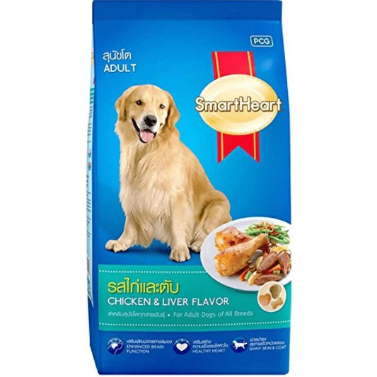 SmartHeart Chicken & Liver Adult Dog Dry Food - dspetstore.com
