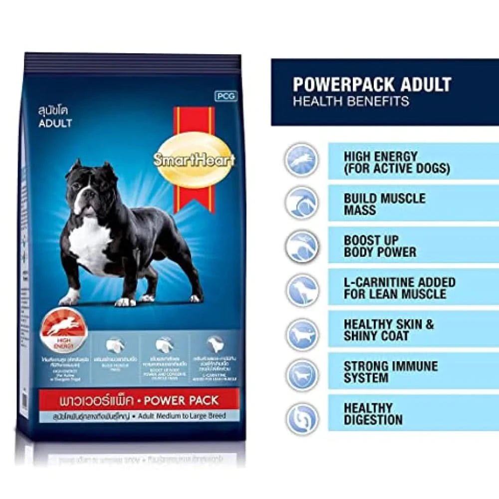 SmartHeart Power Pack Adult Dry Dog Food - dspetstore.com