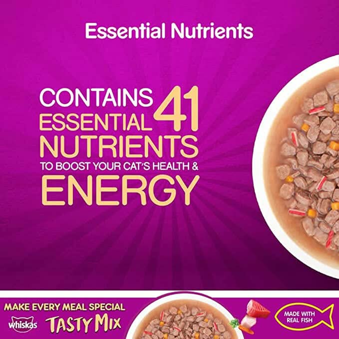 Whiskas Adult Cat Wet Food Tuna with Kanikama and Carrot in Gravy - dspetstore.com